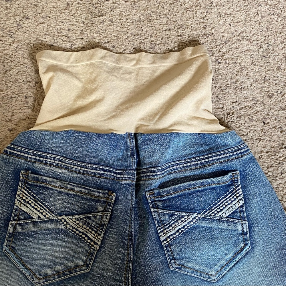 Indigo Blue Maternity Shorts Size Medium - Picture 5 of 8